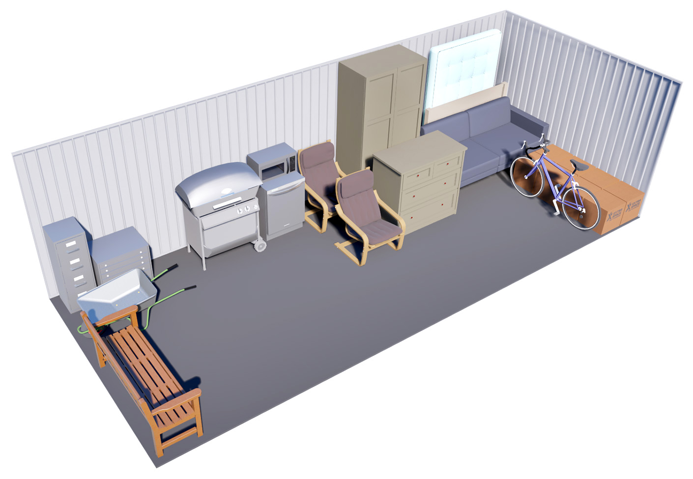 250 sq ft Storage storage unit