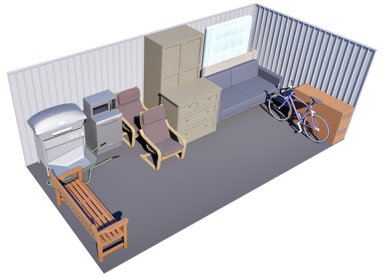 225 sq ft Storage storage unit